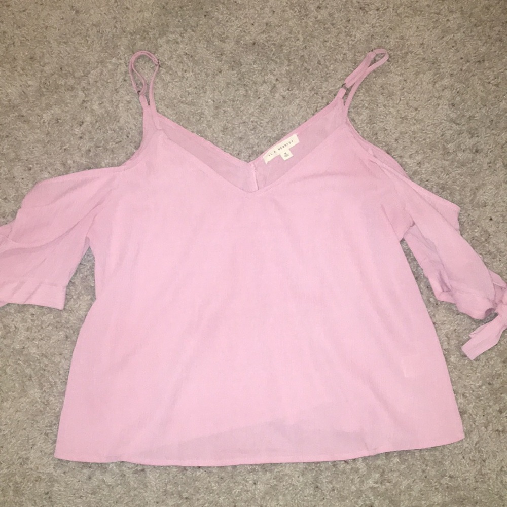 Loose flowy pink top